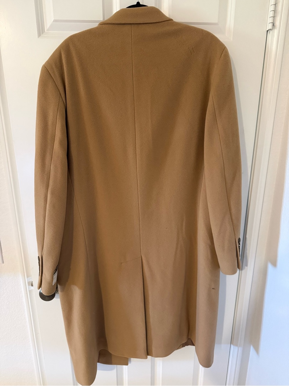 Ralph Lauren Men's Camel Columbia overcoat. Wool and cashmere Trench Coat - Picture 2 of 11